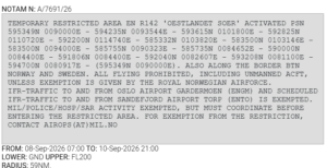 NOTAM-tekst
